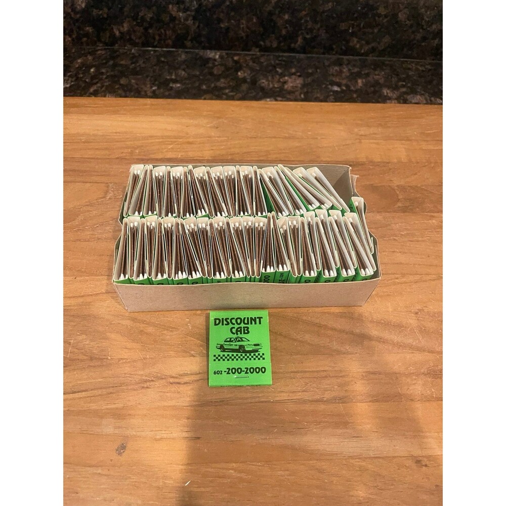 Lot of 52 vintage DISCOUNT CAB matchbooks